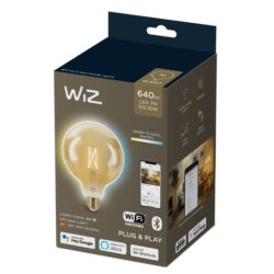 Wiz E27 LED Pre - 640lm - Filament Mega Globe - Justerbar Hvid - Wiz