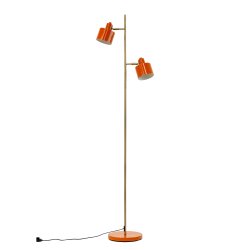 Ocean Gulvlampe - Orange/Messing - Dyberg Larsen