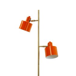 Ocean Gulvlampe - Orange/Messing - Dyberg Larsen