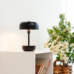 Haipot LED - Genopladelig - Bordlampe - Sort - IP44 - Dyberg Larsen