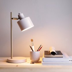 Ocean Bordlampe - Beige/Messing - Dyberg Larsen