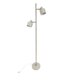 Ocean Gulvlampe - Beige/Messing - Dyberg Larsen