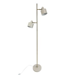 Ocean Gulvlampe - Beige/Messing - Dyberg Larsen