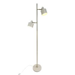 Ocean Gulvlampe - Beige/Messing - Dyberg Larsen
