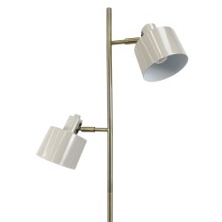 Ocean Gulvlampe - Beige/Messing - Dyberg Larsen