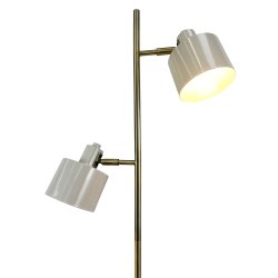 Ocean Gulvlampe - Beige/Messing - Dyberg Larsen