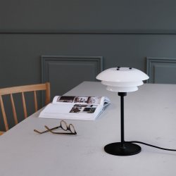 DL20 bordlampe - Opal - Mat Sort - Dyberg Larsen