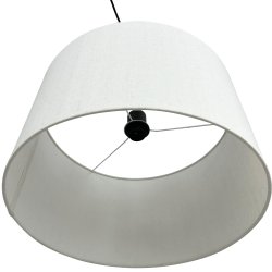 Calix Pendel Med H�j Stofsk�rm - Natur/Sort - �45 - Dyberg Larsen