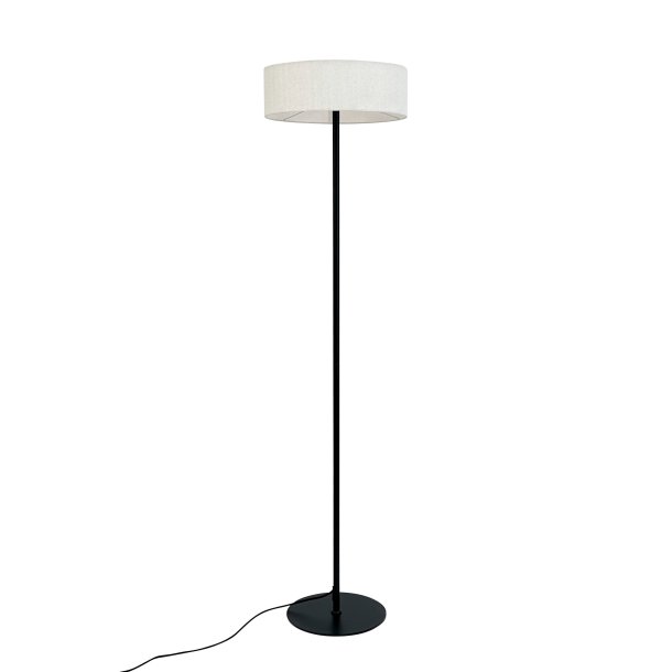 Calix Gulvlampe Med Stofskrm - Natur/Sort - 37 - Dyberg Larsen