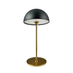 Along Mini Genopladelig Bordlampe - 3-Trin - 2 stk I ske - Sort/Messing - Dyberg Larsen