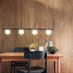 Alice Langpendel - 4 Kupler - Sort/Hvid - Dyberg Larsen