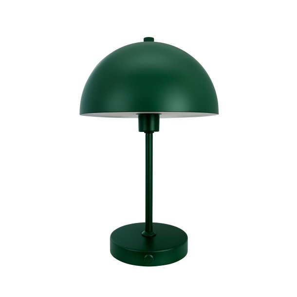 Stockholm V2 Bordlampe - Genopladelig - 3-Trin - Mrkegrn - Dyberg Larsen