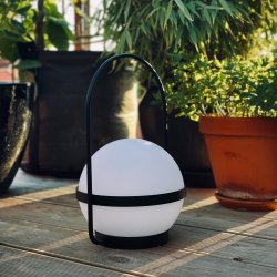 Summer Solar Bordlampe - Genopladelig - 20 - Sort - 3 Trin - Dyberg Larsen