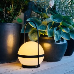 Summer Solar Bordlampe - Genopladelig - 20 - Sort - 3 Trin - Dyberg Larsen