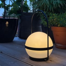 Summer Solar Bordlampe - Genopladelig - 20 - Sort - 3 Trin - Dyberg Larsen