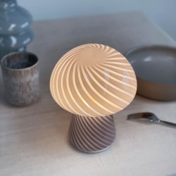 Morkel Mushroom Bordlampe - Genopladelig - Gr - Dyberg Larsen