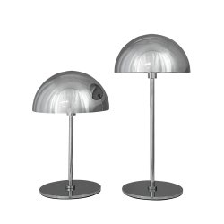 Along Mini Genopladelig Bordlampe - 3-Trin - 2 stk I ske - Krom - Dyberg Larsen
