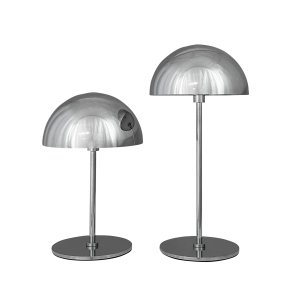 Along Mini Genopladelig Bordlampe - 3-Trin - 2 stk I ske - Krom - Dyberg Larsen