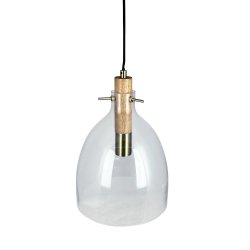 Bistro D25 Pendel - Klar/Brun/Messing - Dyberg Larsen