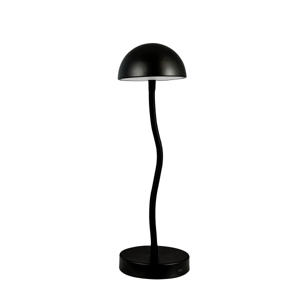 Fonzy LED Bordlampe - Genopladelig - 3-Trin - Sort - Dyberg Larsen