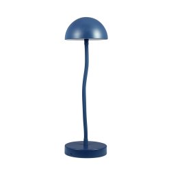 Fonzy LED Bordlampe - Genopladelig - 3-Trin - Indigo Bl� - Dyberg Larsen