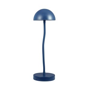 Fonzy LED Bordlampe - Genopladelig - 3-Trin - Indigo Bl - Dyberg Larsen