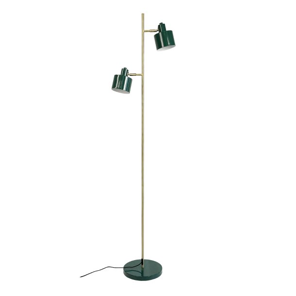 Ocean Gulvlampe - Mrkegrn/Messing - Dyberg Larsen