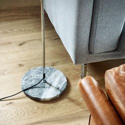 Stockholm Gulvlampe - Krom/Marmor - Dyberg Larsen