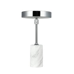 Starlight Genopladelig Bordlampe - Krom/Hvid Marmor - 3-Trin - Dyberg Larsen