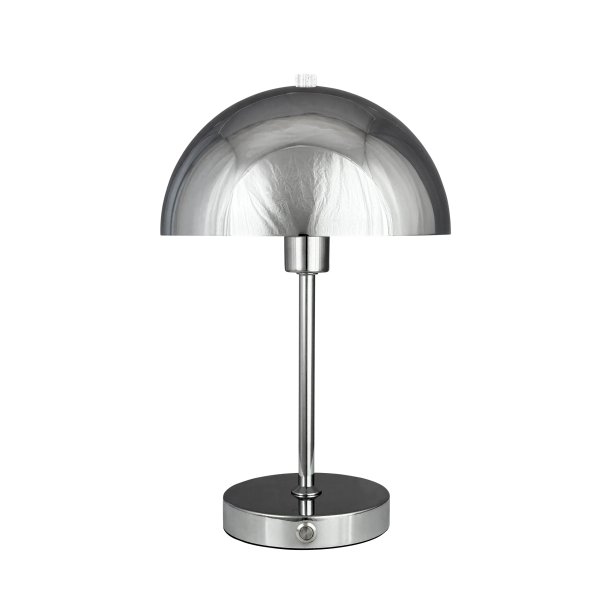 Stockholm V2 Bordlampe - Genopladelig - 3-Trin - Krom - Dyberg Larsen