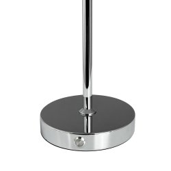 Stockholm V2 Bordlampe - Genopladelig - 3-Trin - Krom - Dyberg Larsen