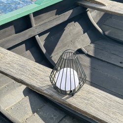 Evesham Lanterne - Lille - Genopladelig - Sort - Udendrs - Dyberg Larsen