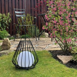 Evesham Lanterne - Mellem - Genopladelig - Sort - Udendrs - Dyberg Larsen