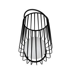 Evesham Lanterne - Stor - Genopladelig - Sort - Udendrs - Dyberg Larsen