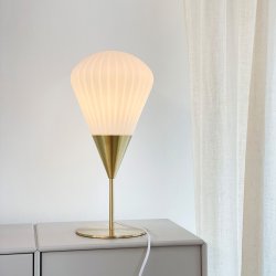 Ballon Bordlampe - Opal/Messing - 21 - Dyberg Larsen