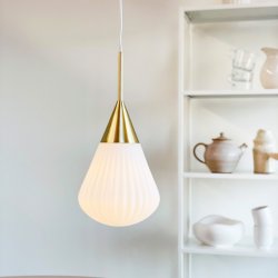 Ballon Pendel - Opal/Messing - �21 - Dyberg Larsen