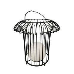 Basket Lanterne - Genopladelig - Sort - Udend�rs - Dyberg Larsen