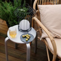 Basket Lanterne - Genopladelig - Sort - Udend�rs - Dyberg Larsen