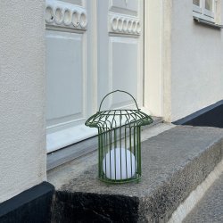 Basket Lanterne - Genopladelig - Grn - Udendrs - Dyberg Larsen