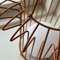 Basket Lanterne - Genopladelig - Terracota - Udendrs - Dyberg Larsen