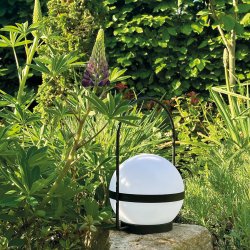 Summer Solar Bordlampe - Genopladelig - 20 - Sort - 3 Trin - Dyberg Larsen