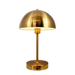 Stockholm V2 Bordlampe - Genopladelig - 3-Trin - Antik Messing - Dyberg Larsen