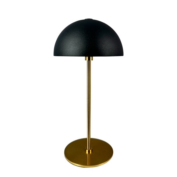 Along Mini Genopladelig Bordlampe - 3-Trin - Sort/Messing - Dyberg Larsen