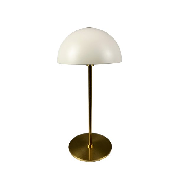 Along Mini Genopladelig Bordlampe - 3-Trin - Baige/Messing - Dyberg Larsen