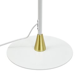 Lilje Gulvlampe - Hvid/Messing - Dyberg Larsen