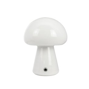 Morkel Mushroom Bordlampe - Genopladelig - Hvid - Dyberg Larsen