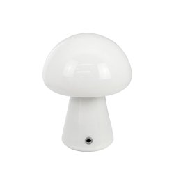 Morkel Mushroom Bordlampe - Genopladelig - Hvid - Dyberg Larsen