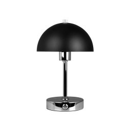Malm Bordlampe - Sort/Krom - Genopladelig - Dyberg Larsen