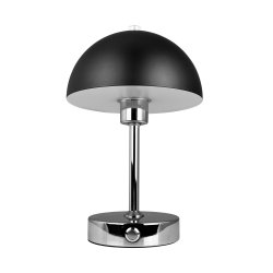 Malm Bordlampe - Sort/Krom - Genopladelig - Dyberg Larsen