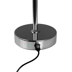 Malm Bordlampe - Sort/Krom - Genopladelig - Dyberg Larsen